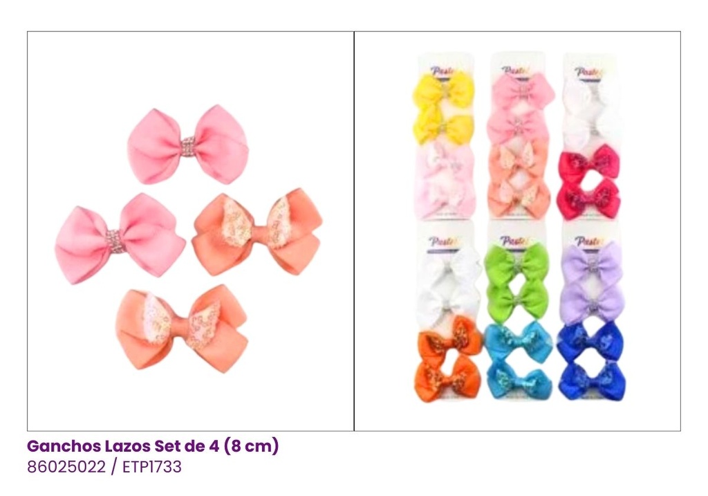 GANCHOS LAZOS SET DE 4