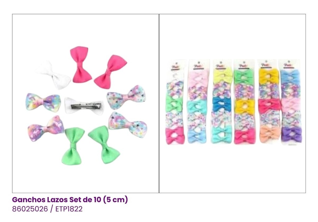 GANCHOS LAZOS SET DE 10