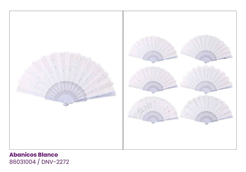ABANICOS BLANCO
