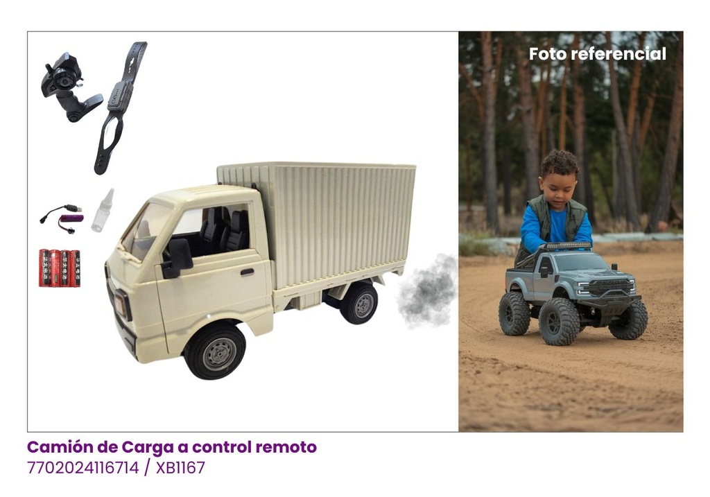 CAMION DE CARGA A CONTROL REMOTO