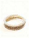 PULSERAS PERLA STRASS SET DE 3