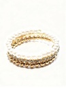 PULSERAS PERLA STRASS SET DE 3