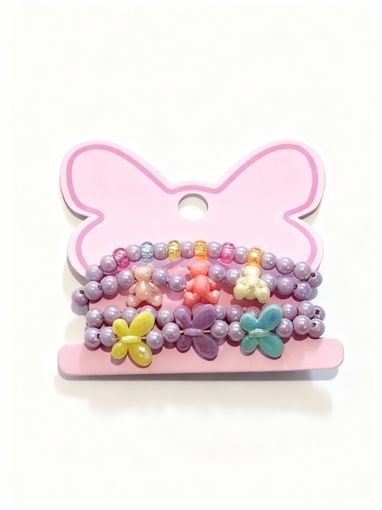 PULSERAS DE NIÑAS SET DE 4 MARIPOSA