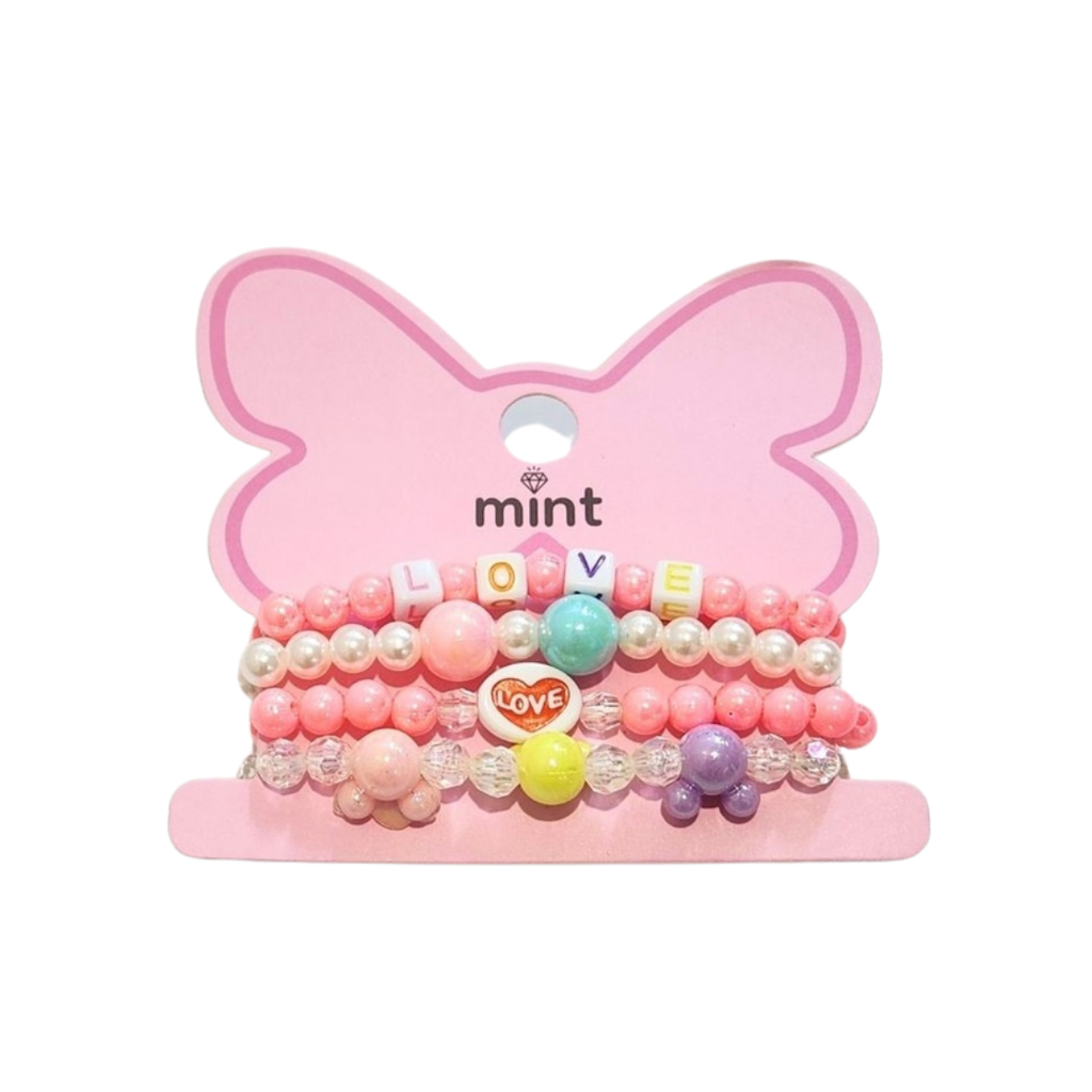 PULSERAS DE NIÑAS X4 MICKEY