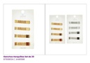 HAIR CLIPS HORQUILLAS DORADAS PLATEADAS SET DE 20