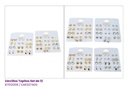 ZARCILLOS TOPITOS SET DE 12 PARES