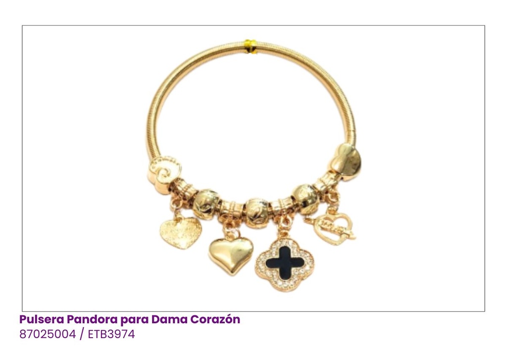 PULSERAS PANDORA TREBOL