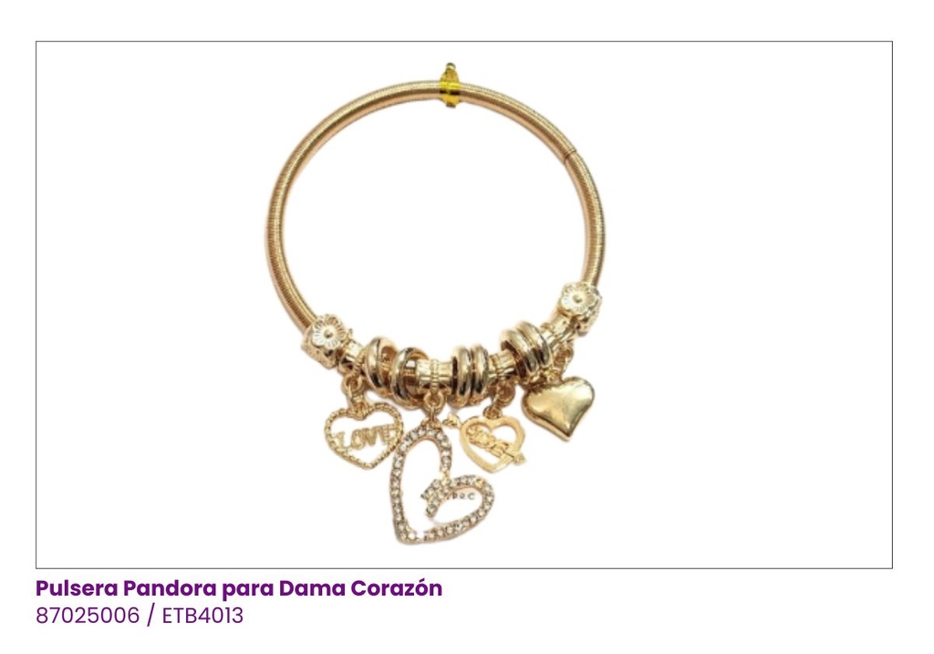 PULSERAS PANDORA CORAZON