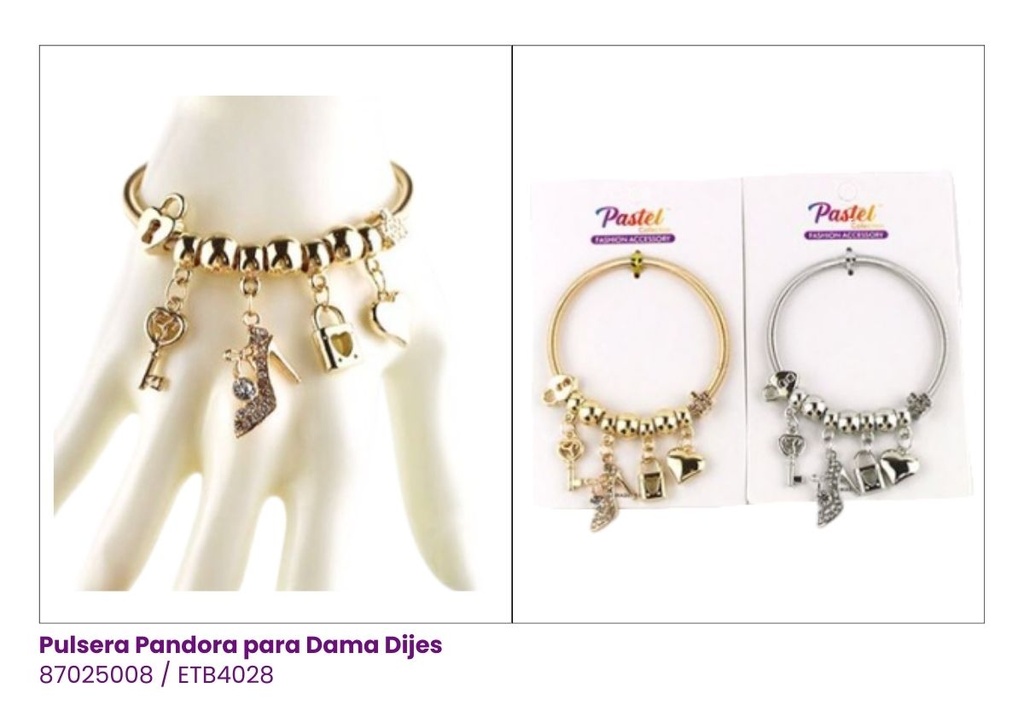 PULSERAS PANDORA TACONES
