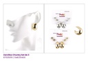 ZARCILLOS TOPITOS CHUNKY SET DE 3