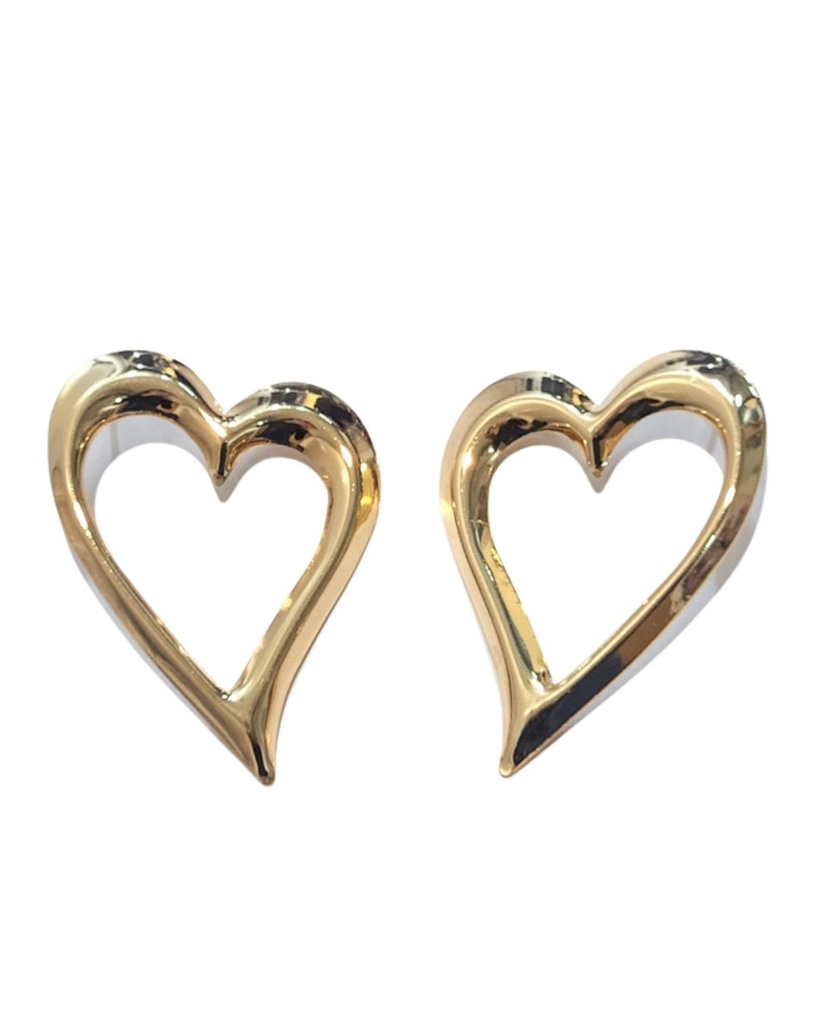 ZARCILLOS LARGOS CORAZON (6 CM)