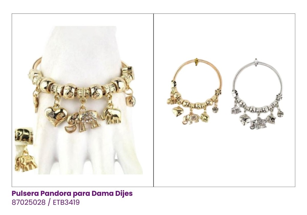 PULSERAS PANDORA ELEFANTE