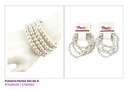 PULSERAS PERLADAS SET DE 4