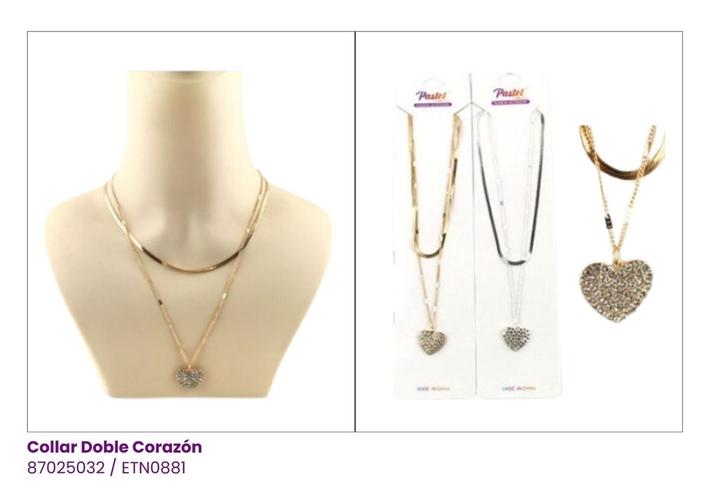 COLLAR DOBLE CORAZON
