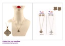 COLLARES Y ZARCILLOS TREBOL SET