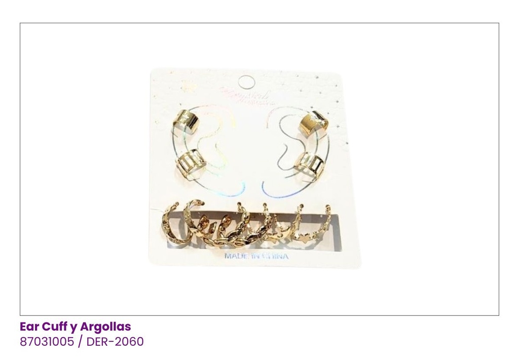 EAR CUFF Y ARGOLLA SET