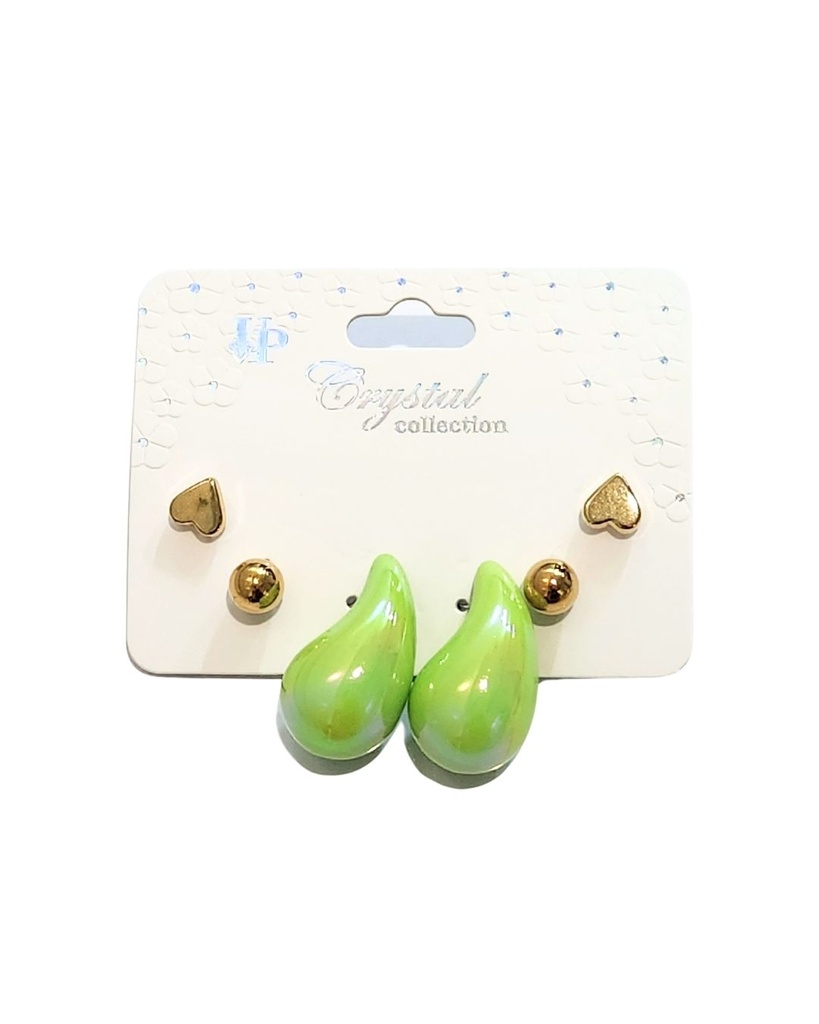 ZARCILLOS CHUNKY GOTAS SET DE 3