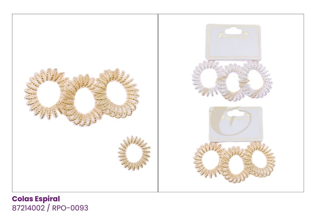COLAS ESPIRAL SET DE 3