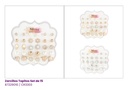 ZARCILLOS TOPITOS SET DE 15 PARES