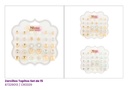 ZARCILLOS TOPITOS SET DE 15 PARES FLOR