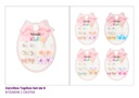 ZARCILLOS TOPITOS NIÑA SET DE 6 MARIPOSA
