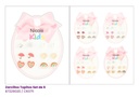 ZARCILLOS TOPITOS NIÑA SET 6 ARCOIRIS
