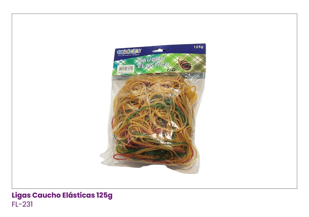 LIGAS CAUCHO ELASTICAS 125G