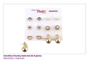 ZARCILLOS TOPITOS GOTAS SET DE 6