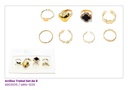 ANILLOS TREBOL SET DE 8