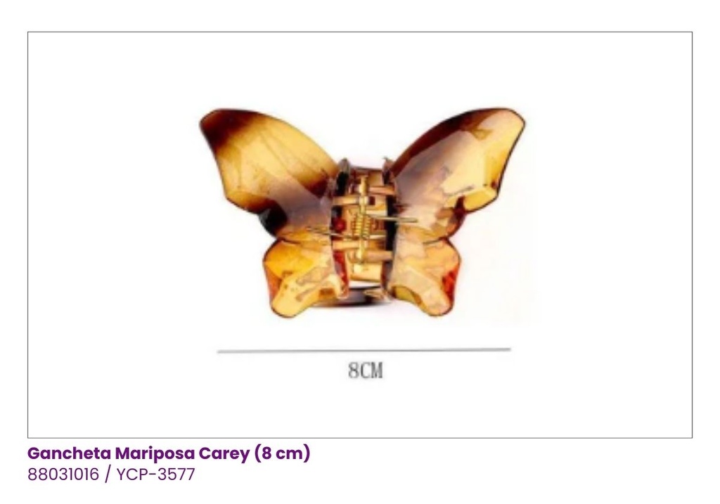 GANCHETAS MARIPOSAS CAREY