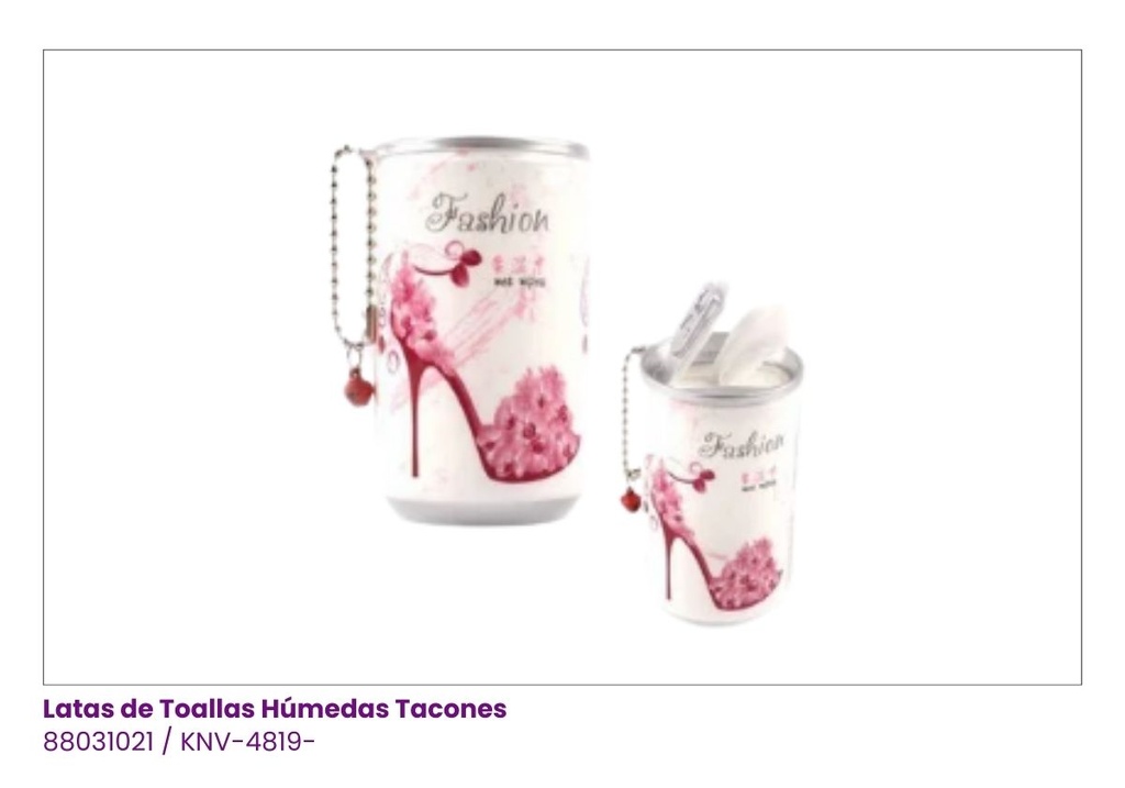 LATAS DE TOALLITAS HUMEDAS TACON