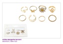 ANILLOS MARGARITA SET DE 8