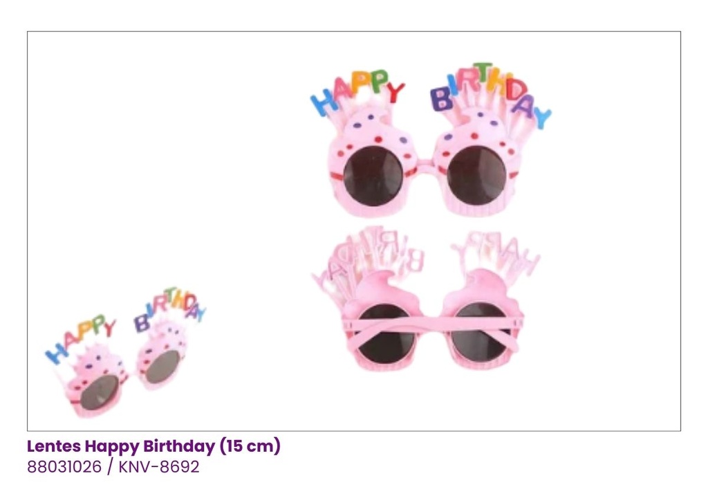LENTES HAPPY BIRTHDAY