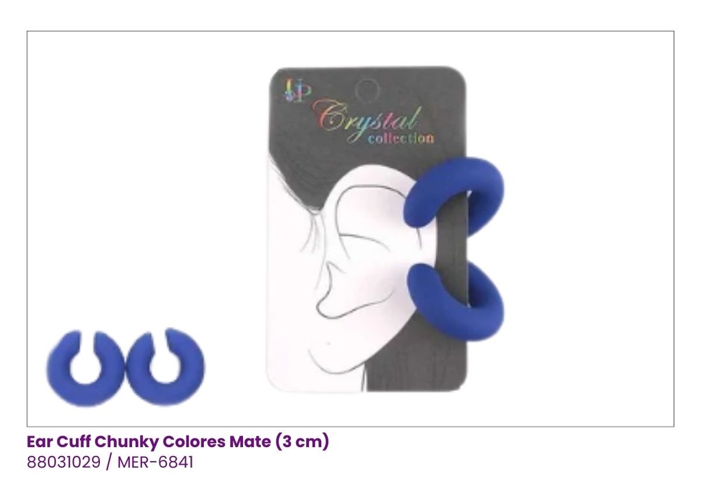 ZARCILLOS EAR CUFF COLORES MATE