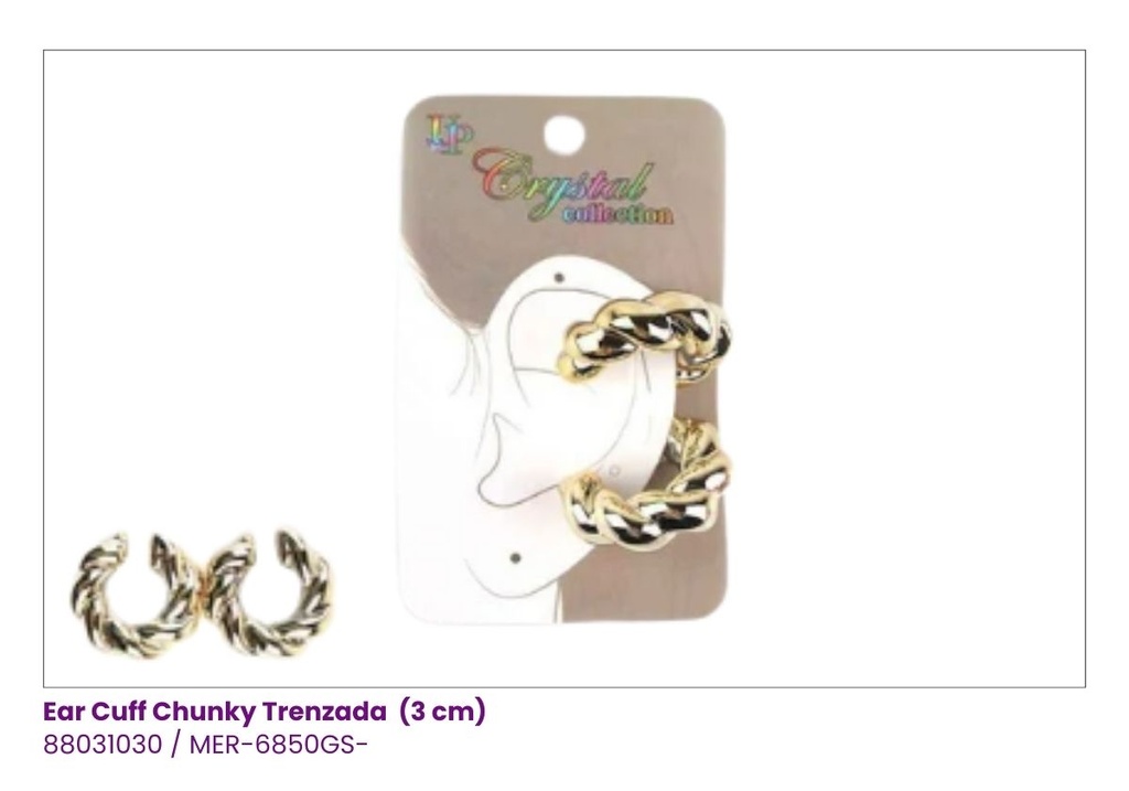 ZARCILLOS EAR CUFF TRENZADO