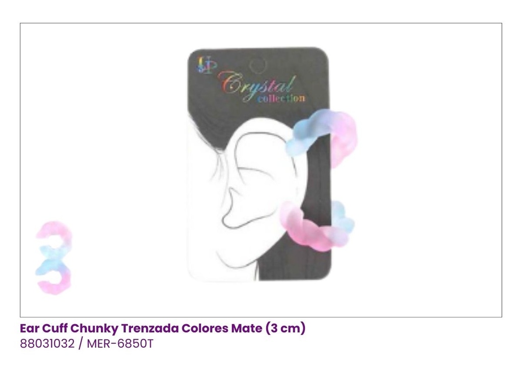 ZARCILLOS EAR CUFF COLORES 