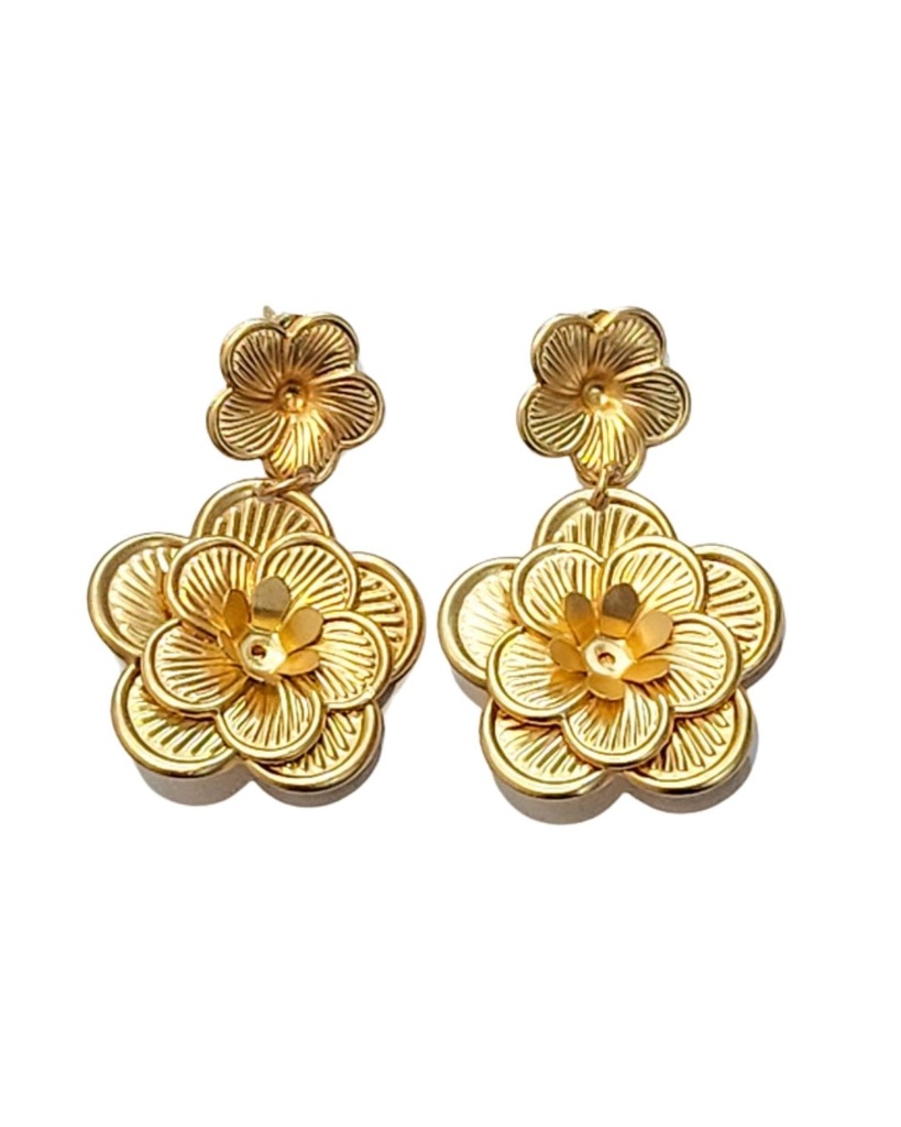 ZARCILLOS LARGOS FLOR (AER1079C)