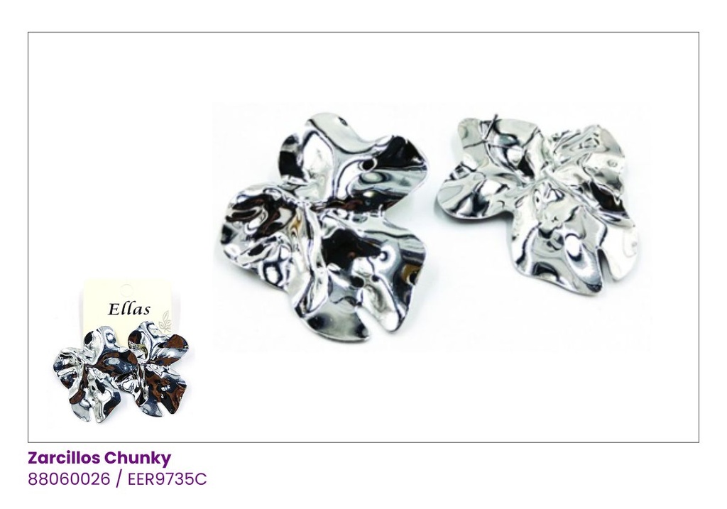 ZARCILLOS CHUNKY METALICOS GRANDES