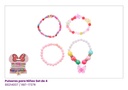 PULSERAS PARA NIÑAS SET DE 4 MARIPOSA