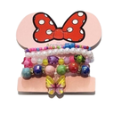 PULSERAS PARA NIÑAS SET DE 4 MARIPOSA
