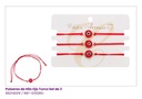 PULSERAS HILO OJO TURCO ROJA