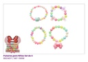 PULSERAS PARA NIÑAS SET DE 4 LAZO