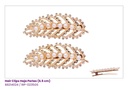 HAIR CLIPS HOJAS PERLAS STRASS