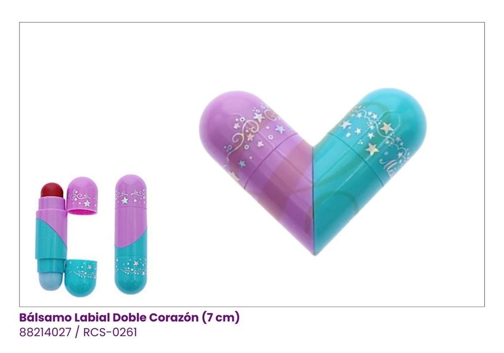 BALSAMO LABIAL CORAZON DOBLE