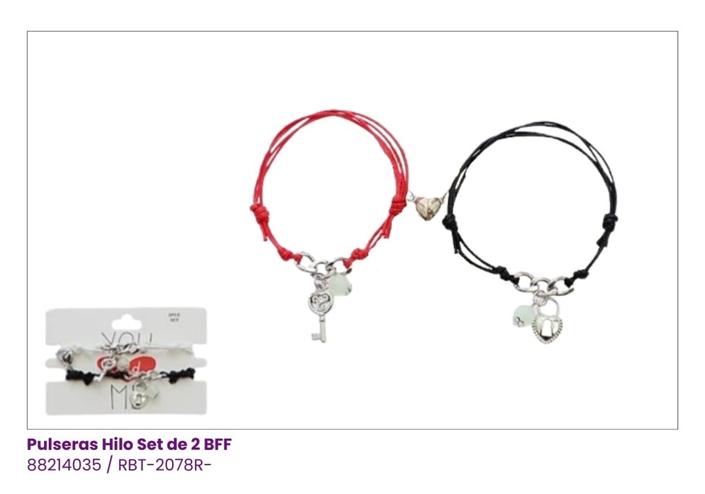 PULSERAS HILO BFF