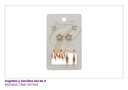 ARGOLLAS Y ZARCILLOS TOPITOS ESTRELLA SET DE 4