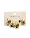 ZARCILLOS CHUNKY GOTAS SET DE 3