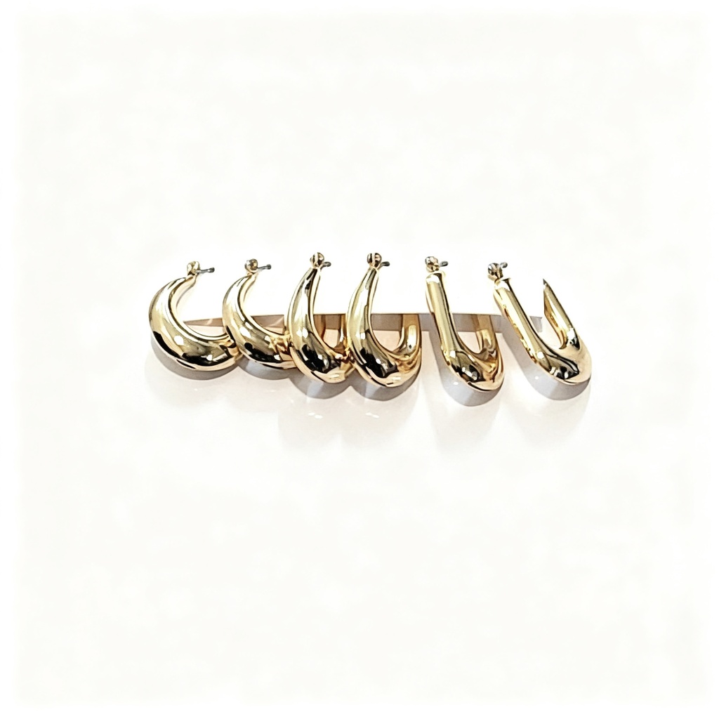 ARGOLLAS SET PEQUEÑAS CHUNKY DE 3