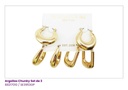 ARGOLLAS SET PEQUEÑAS CHUNKY DE 3