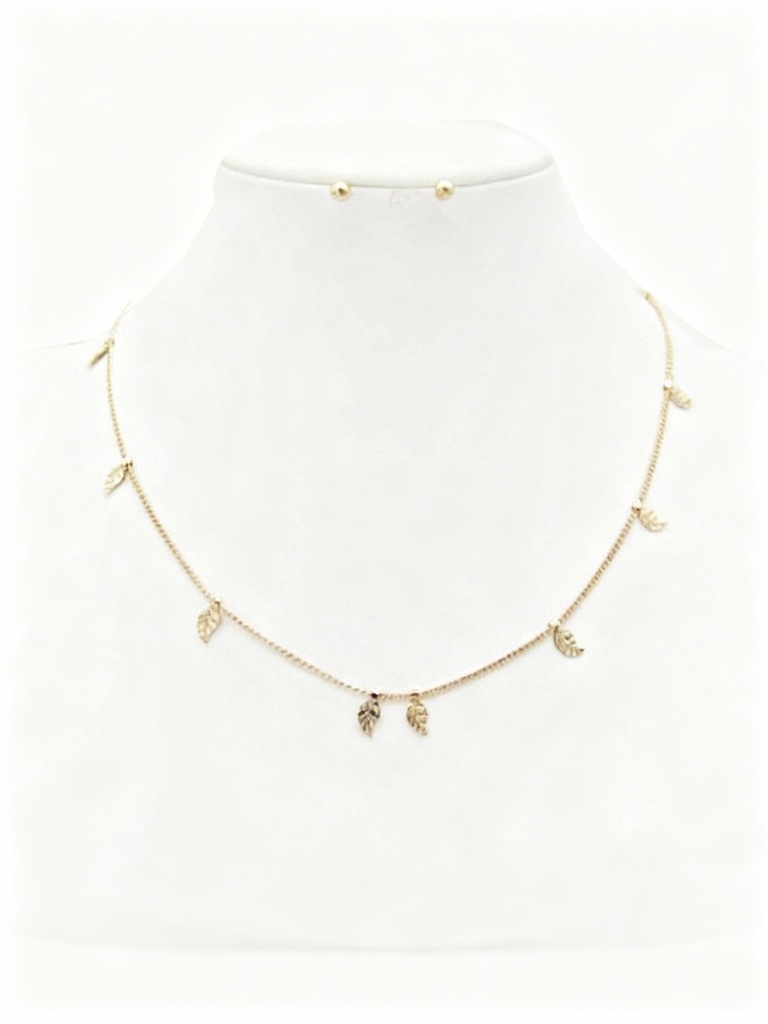 COLLARES CADENA HOJAS